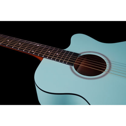 Brunswick Grand Auditorium Cutaway Mint Green Acoustic Guitar