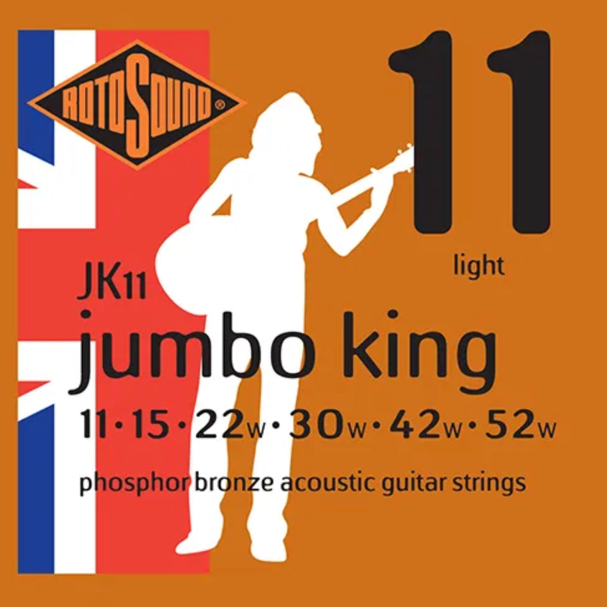 Rotosound Jk11 Phosphor Bronze 11 15 22 30 42 52