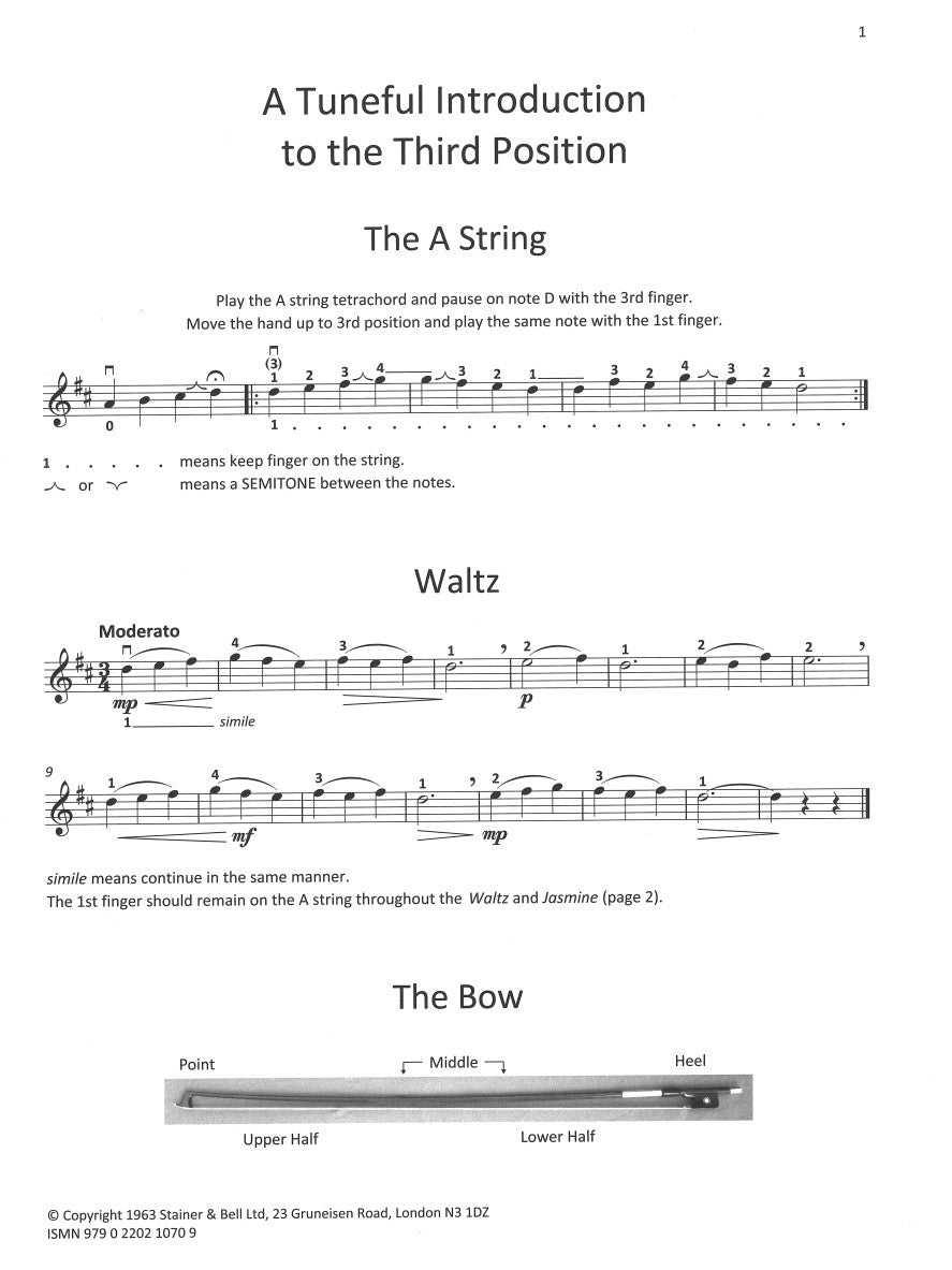 A Tuneful Introduction To The Third Position Violin