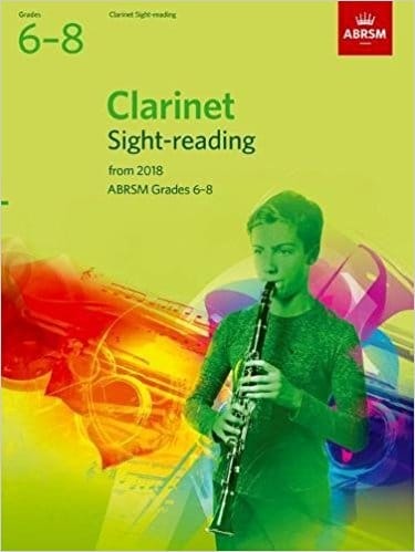 ABRSM Clarinet Sight-Reading Tests Grades 6-8 from 2018