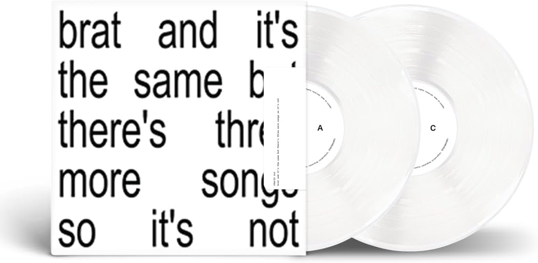 Charli Xcx - Brat and it's the same but there's three more songs so it's not - Limited Edition 2LP White Vinyl