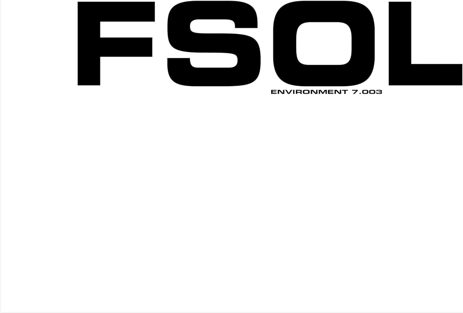 Future Sound Of London - Enviroment 7.003 - Vinyl