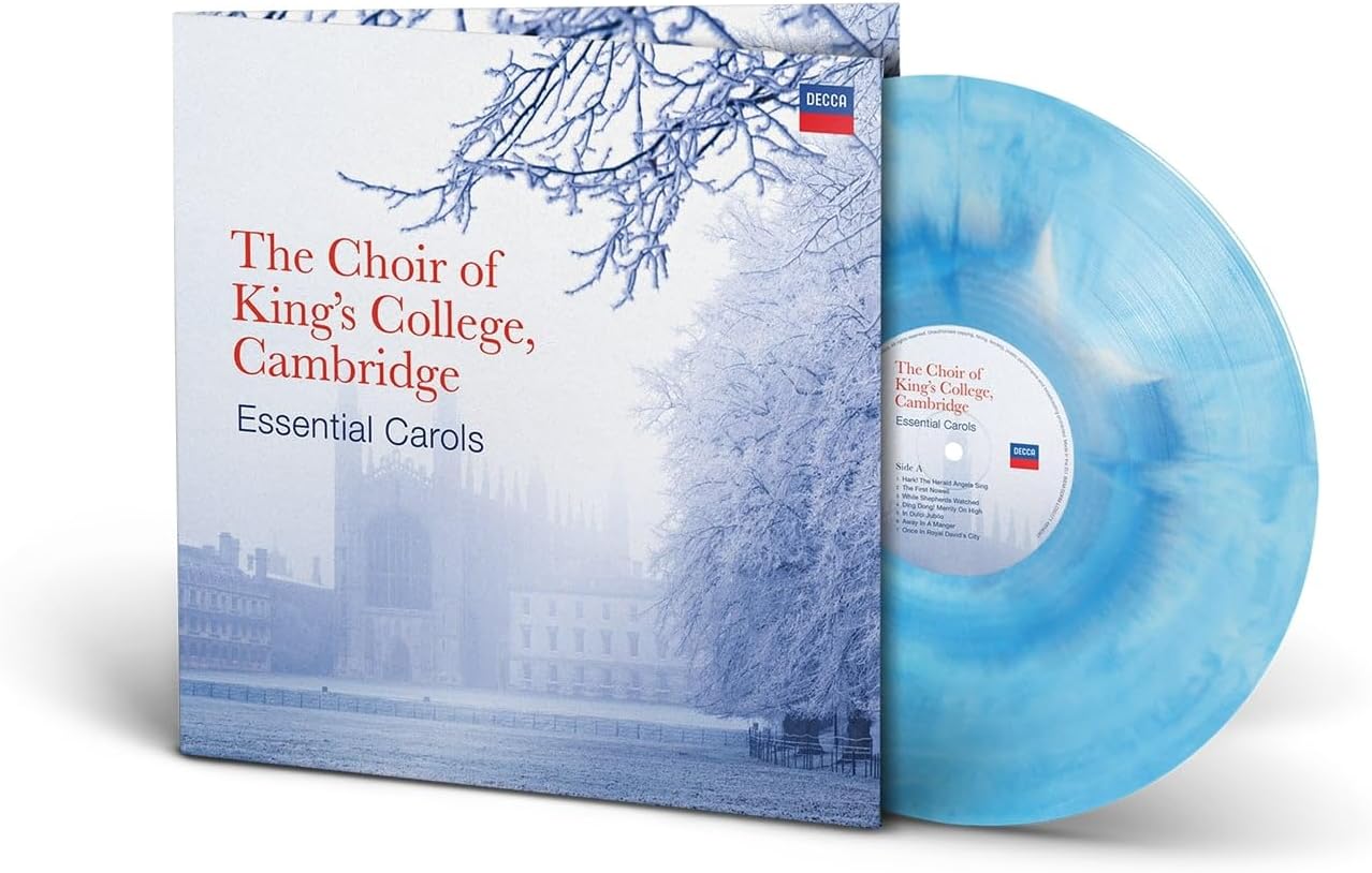 Choir Of King's College Cambridge - Essential Carols - Limited Edition Blue/White Marbled Vinyl