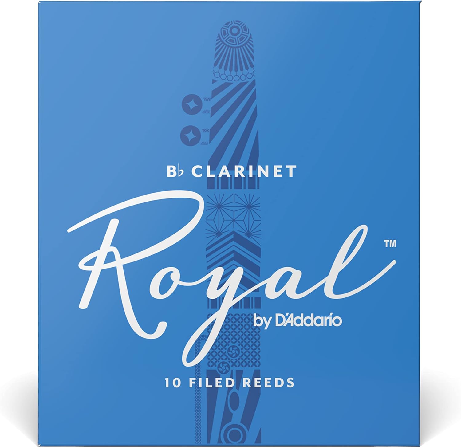 Royal by D'Addario Bb Clarinet Reeds, Strength 2, 10-pack