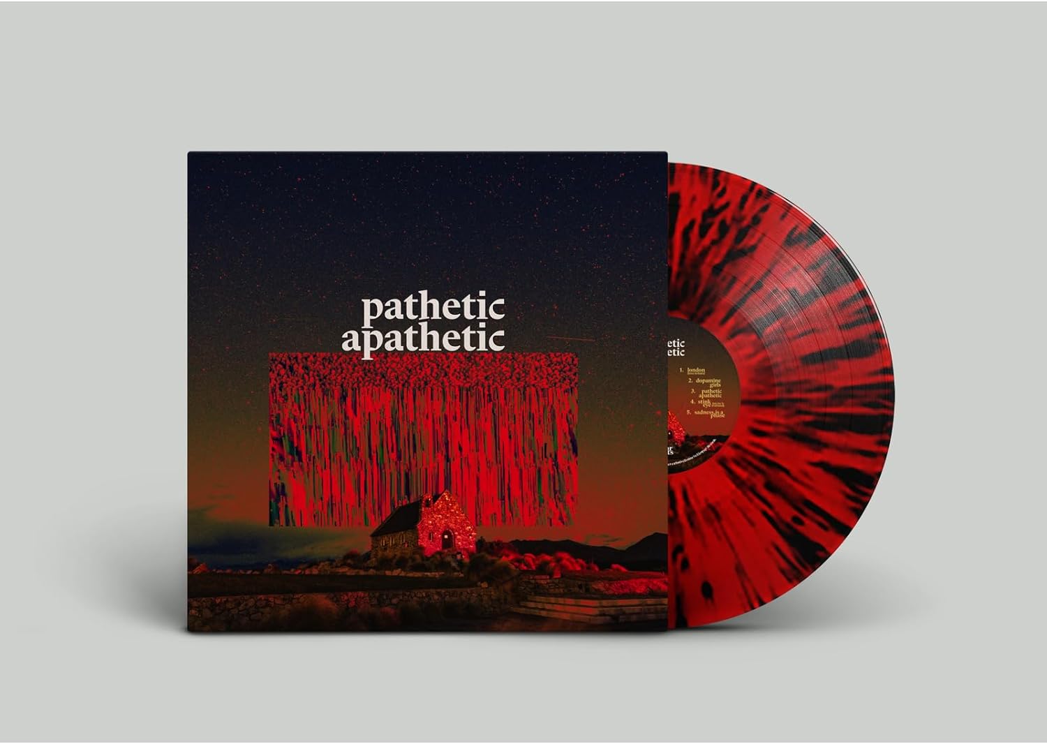 Indoor Pets - Pathetic Apathetic - Limited Edition Black/Red Splatter Vinyl