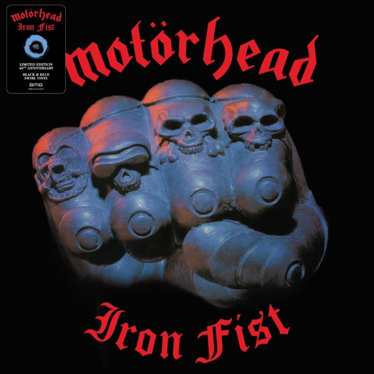 Motorhead - Iron Fist - Limited Edition Black/Blue Swirl Colour Vinyl