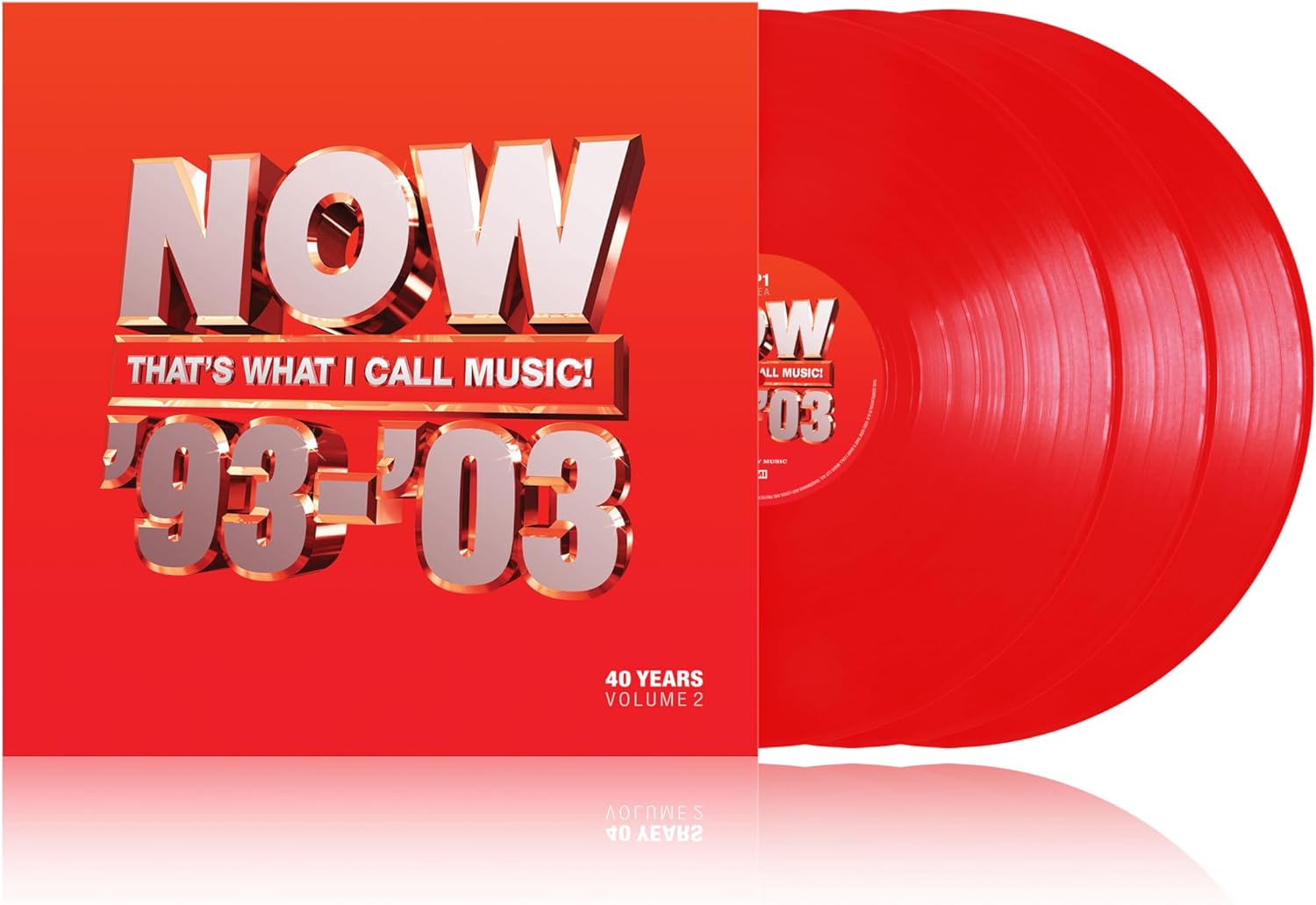 Various Artists - Now That's What I Call 40 Years - Vol 2 - Limited Edition Red 3LP Vinyl