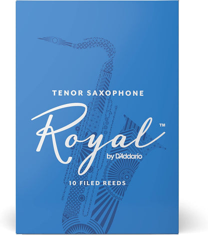 Royal by D'Addario Tenor Sax Reeds, Strength 2.5, 10-pack