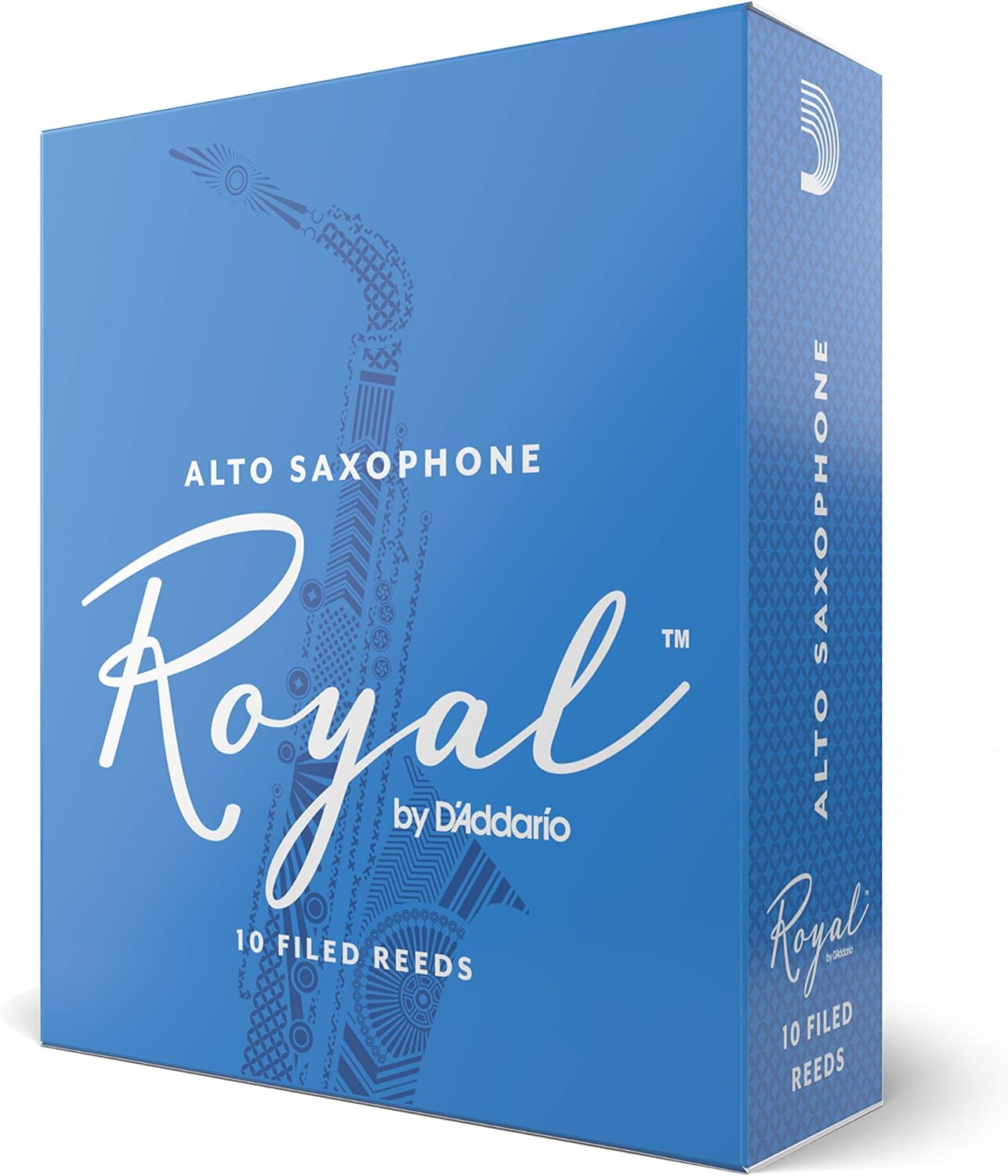 Royal by D'Addario Alto Sax Reeds, Strength 2.5, 10-pack