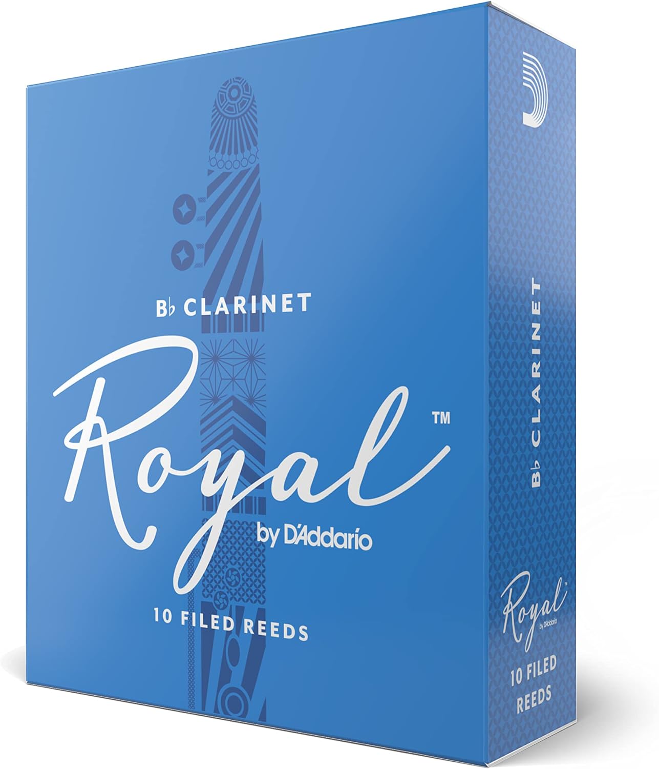 Royal by D'Addario Bb Clarinet Reeds, Strength 2.5, 10-pack