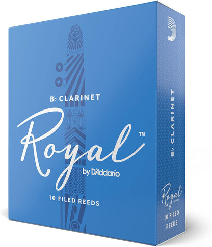 Royal by D'Addario Bb Clarinet Reeds, Strength 3, 10-pack