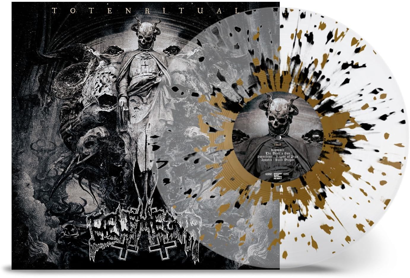 Belphegor - Totenritual  -  Crystal Clear/Gold/Black Splatter Vinyl