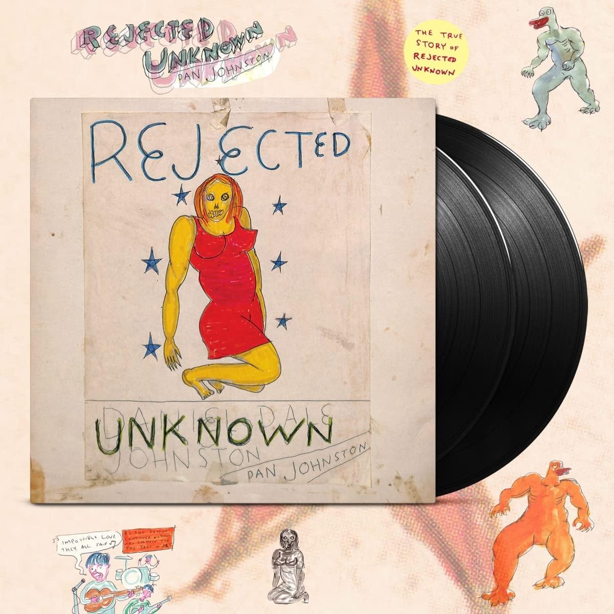 Daniel Johnston - Rejected Unknown - 2LP Vinyl