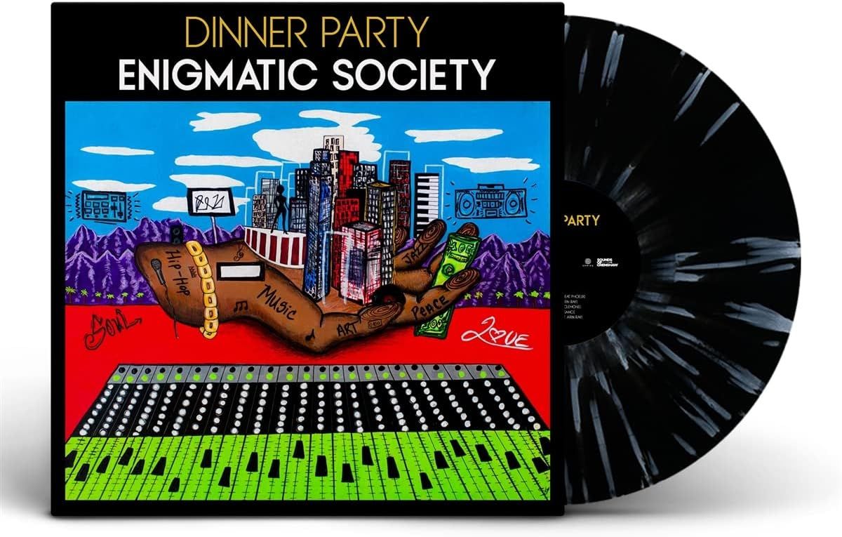 Dinner Party - Enigmatic Society - Limited Edition White Splatter/Black Vinyl