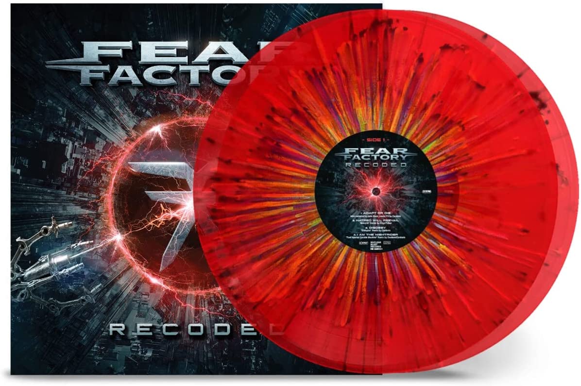 Fear Factory - Recoded - Trasnsparent Red Rainbow Splatter - 2LP Vinyl