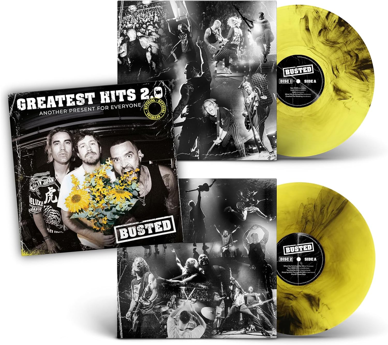 Busted - Greatest Hits 2.0 (Another Present For Everyone) - Yellow 2LP Vinyl