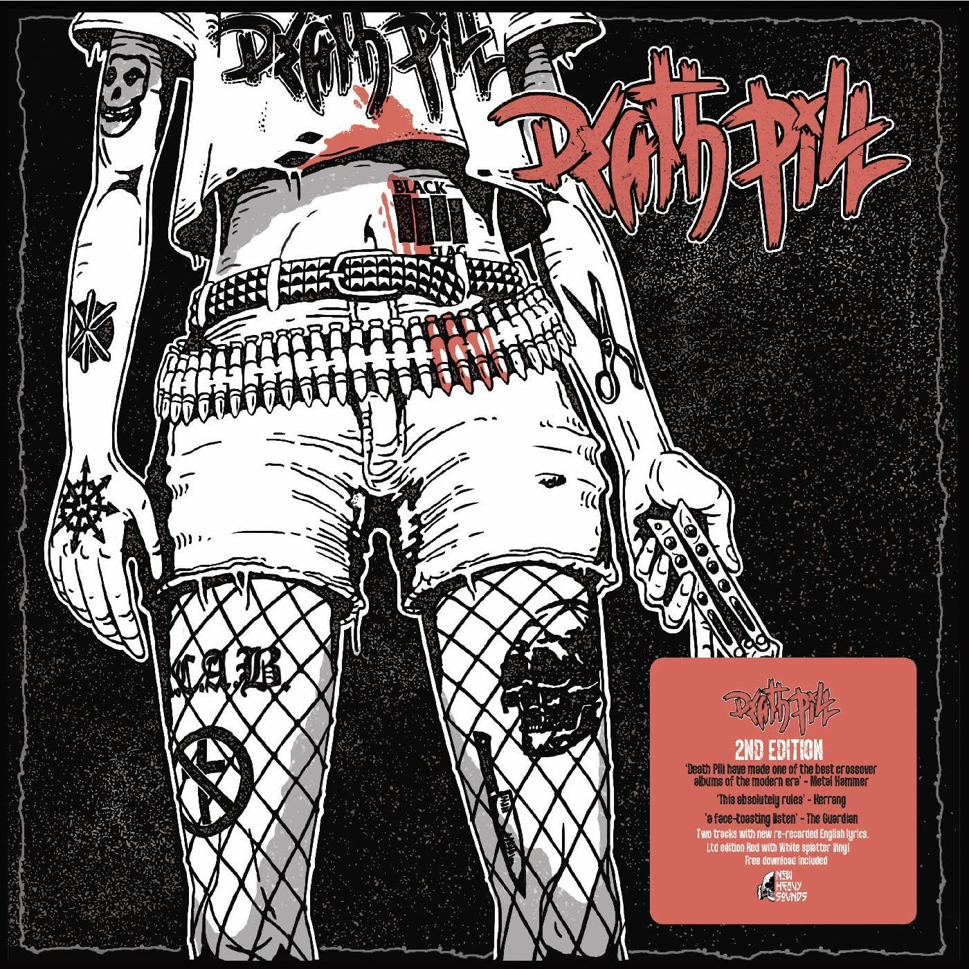 Death Pill - Death Pill (2nd Edition)  -  White Splatter Vinyl