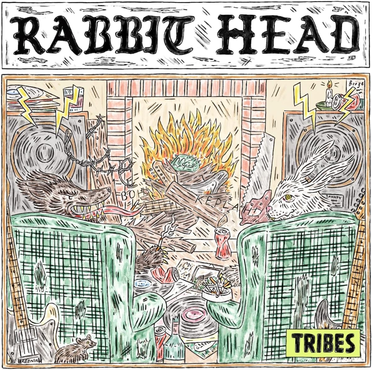 Tribes - Rabbit Head - indie exclusive glow in the dark vinyl