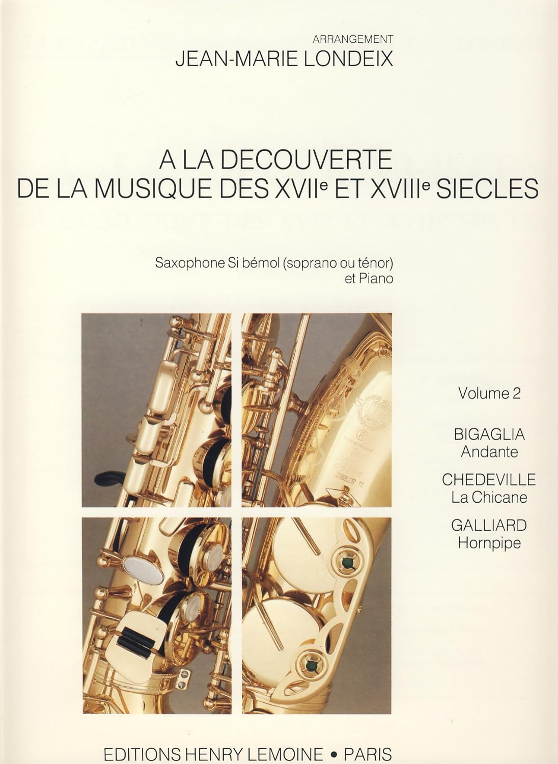 Londeix, Jean-Marie - Decouverte De La Musique Vol.2 (Sax And Pno)