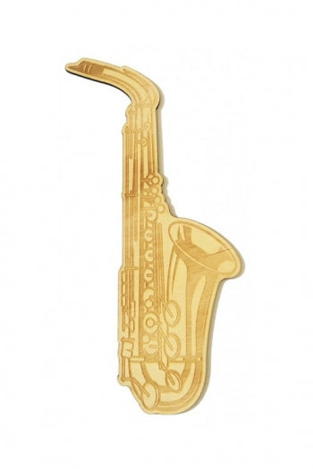 Wooden Bookmark - Saxophone