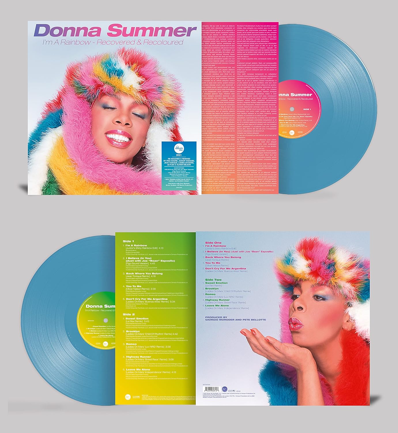 Donna Summer - I'm A Rainbow - Recovered And Recoloured - Blue Vinyl - Nad 2021