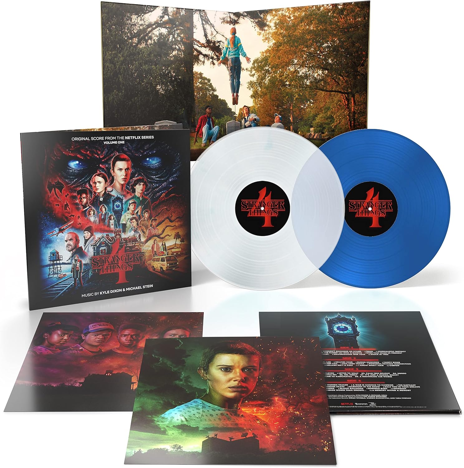 Kyle Dixon And Michael Stein - Stranger Things 4 - Vol 1 - Ost - Clear/Blue Coloured 2LP Vinyl