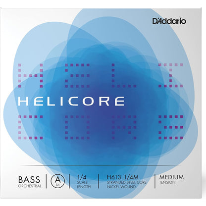 D'Addario Helicore Orchestral Bass Single A String, 1/4 Scale, Medium Tension