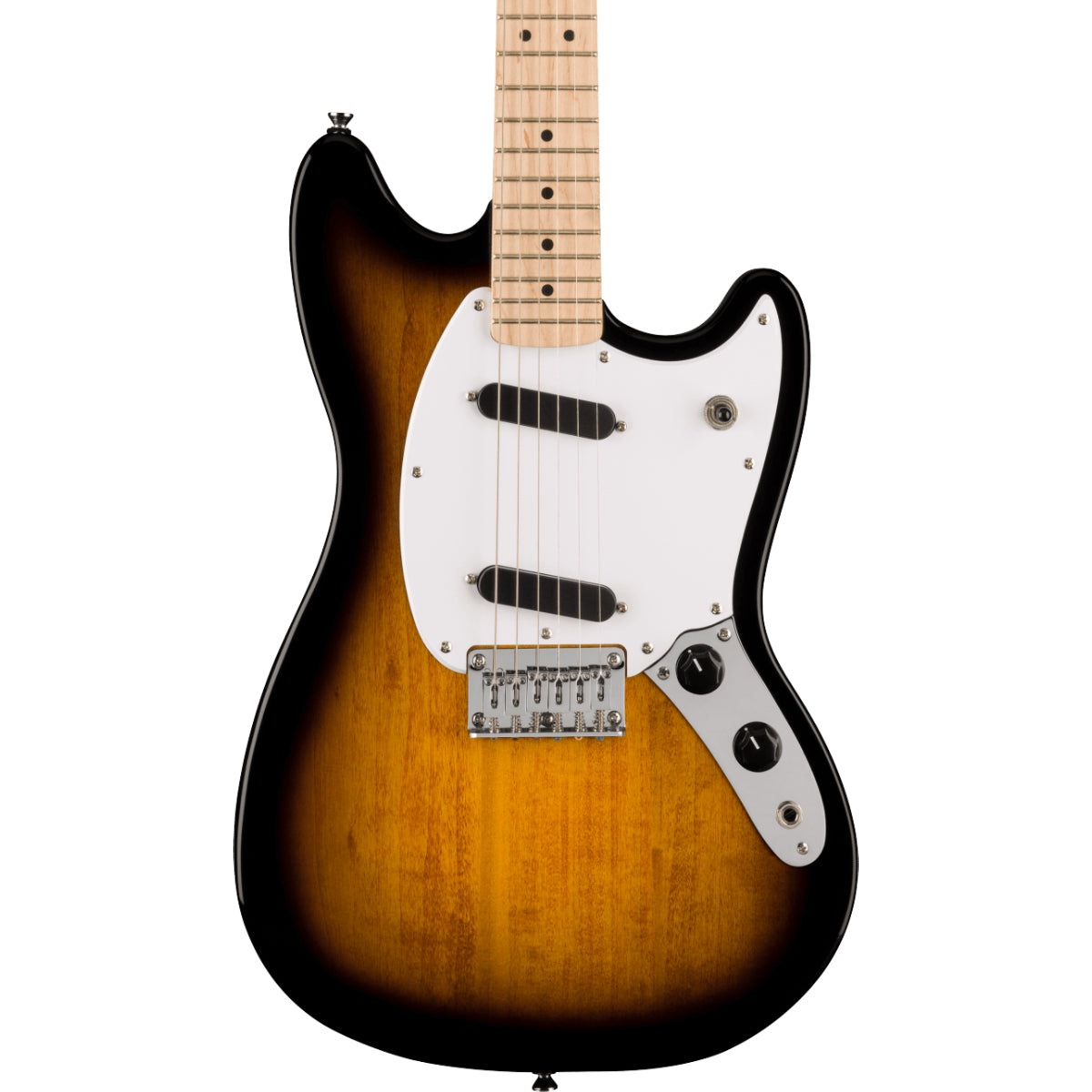 Squier Sonic Mustang 2-Color Sunburst Maple Fingerboard White Pickguard