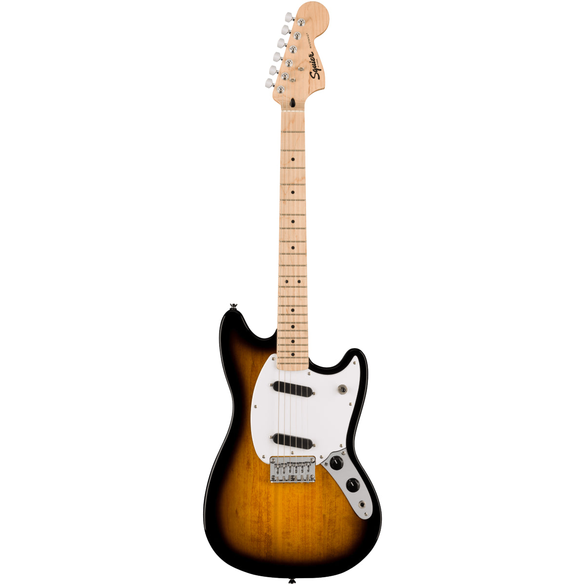 Squier Sonic Mustang 2-Color Sunburst Maple Fingerboard White Pickguard