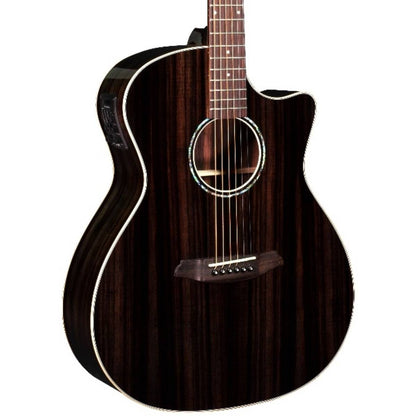 Rathbone No.3 - Double Top Ebony Electro Acoustic Guitar