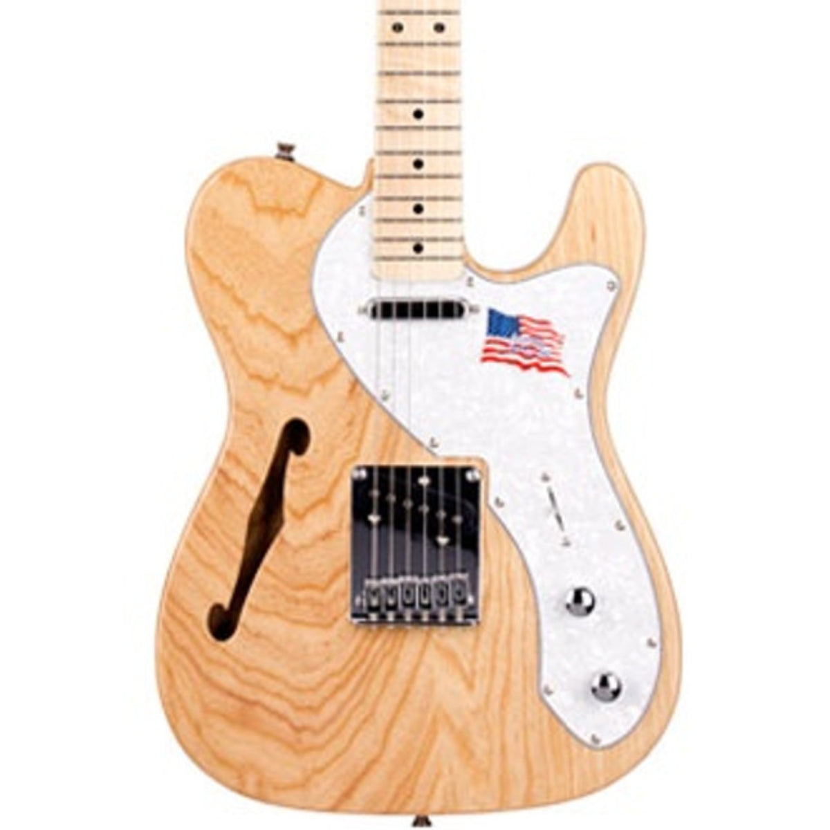 SX Electric Guitar TC Hollow, Swamp Ash/Maple