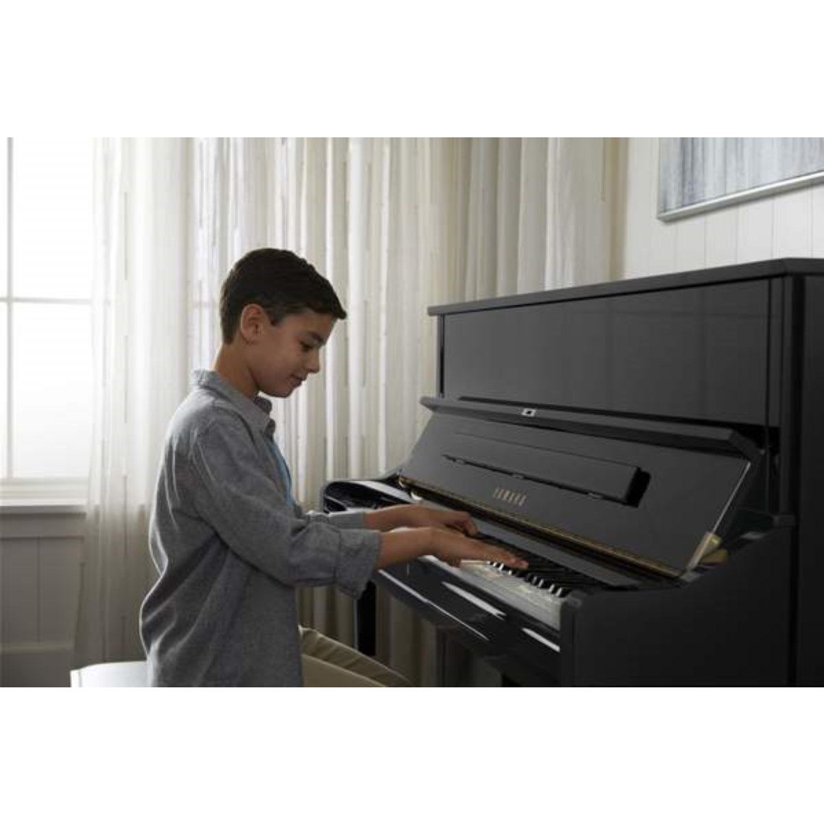 Yamaha B3ESC3PE Silent Acoustic Piano, Polished Ebony