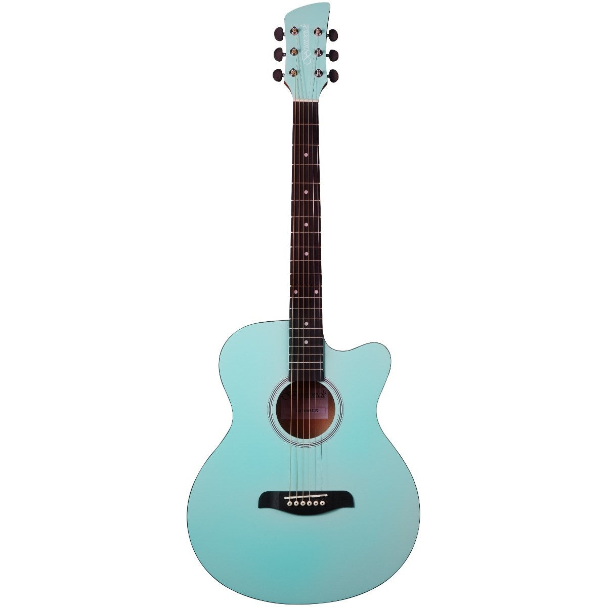 Brunswick Grand Auditorium Cutaway Mint Green Acoustic Guitar