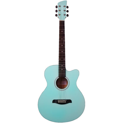 Brunswick Grand Auditorium Cutaway Mint Green Acoustic Guitar