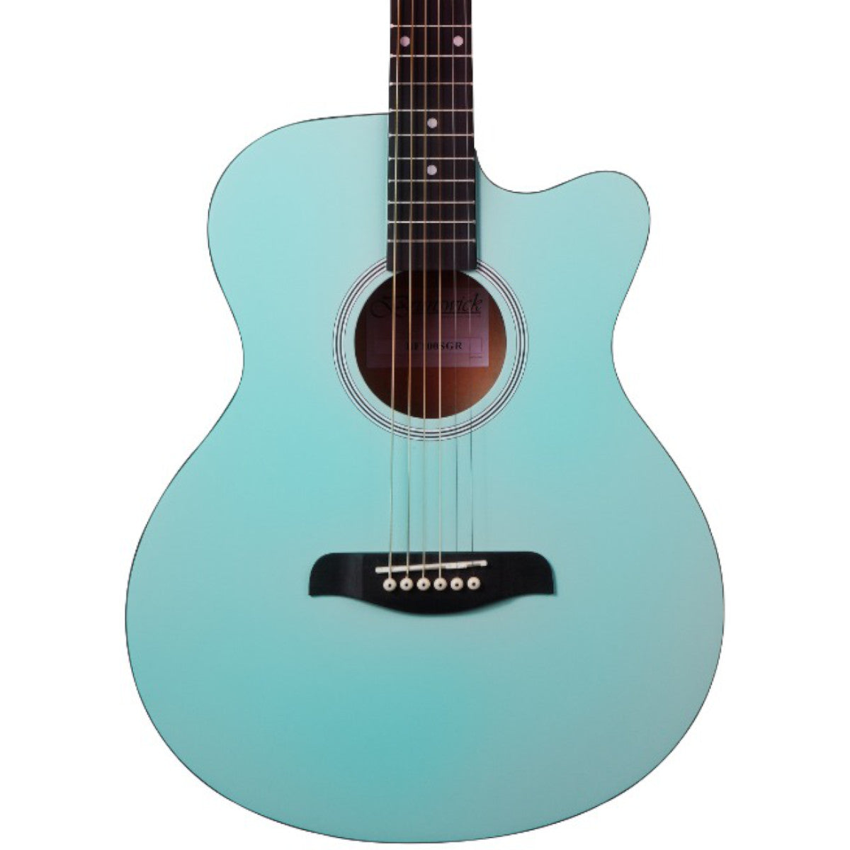 Brunswick Grand Auditorium Cutaway Mint Green Acoustic Guitar