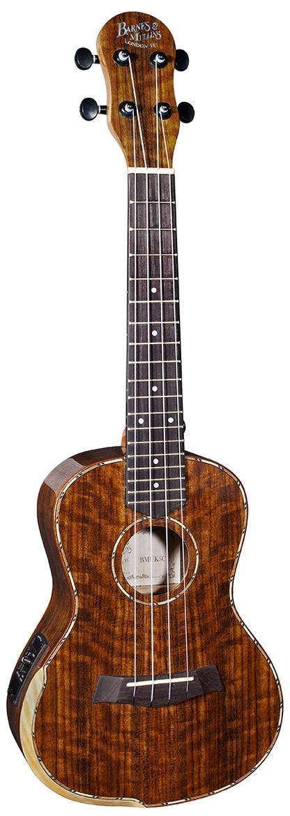 Barnes and Mullins BMUK5CE Concert Electro Ukulele, Walnut