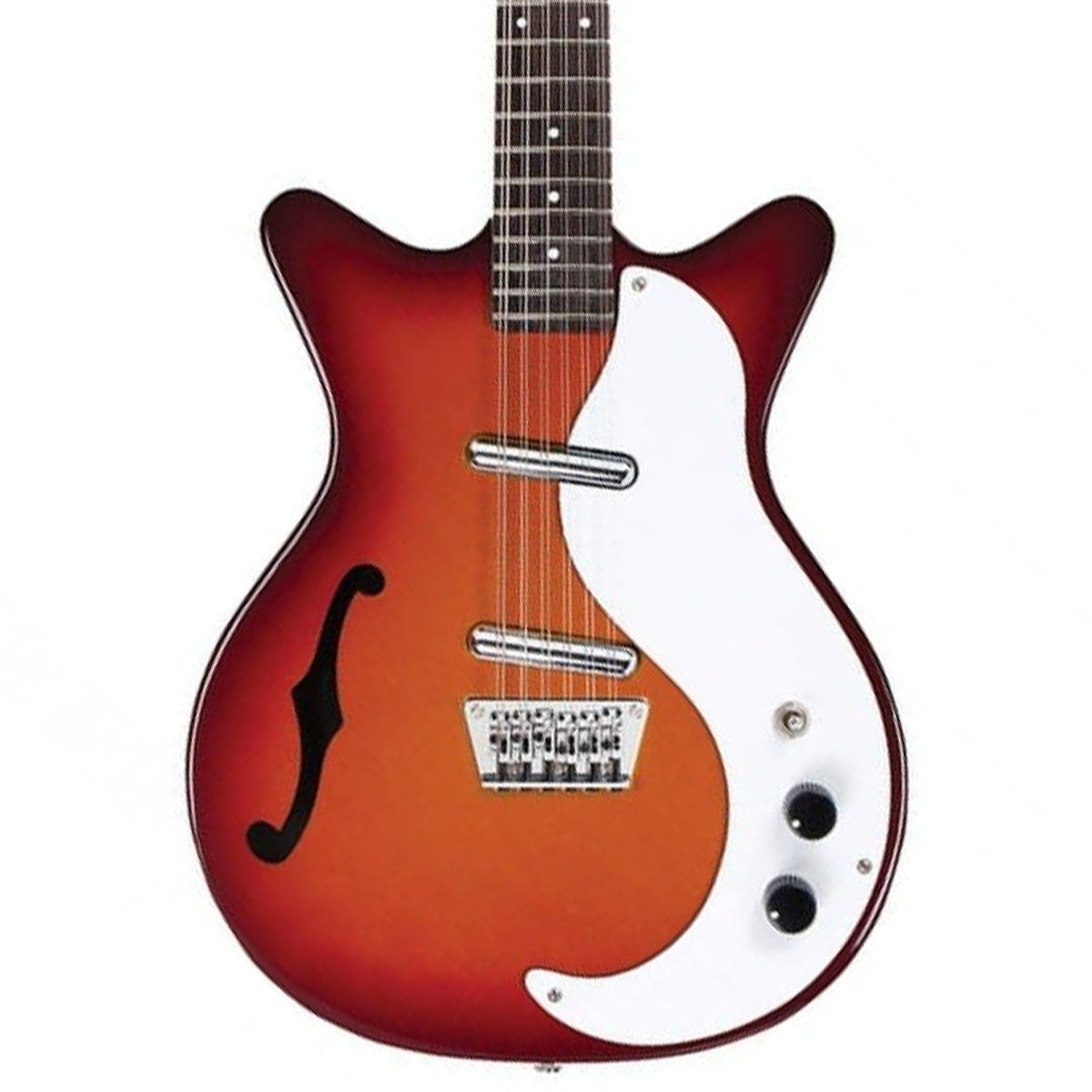 Danelectro DC59 12 String With F Hole Cherry Sunburst