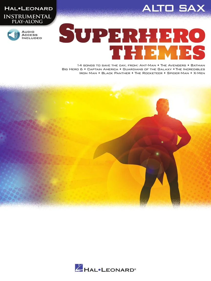 Hal Leonard Instrumental Play-Along Superhero Themes for Alto Saxophone