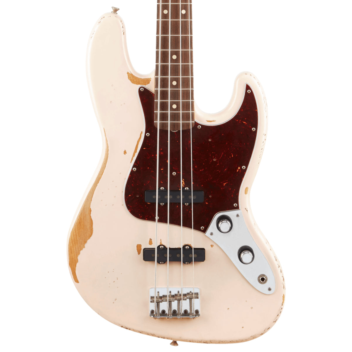 Fender Flea Jazz Bass, Rosewood Fingerboard, Roadworn Shell Pink