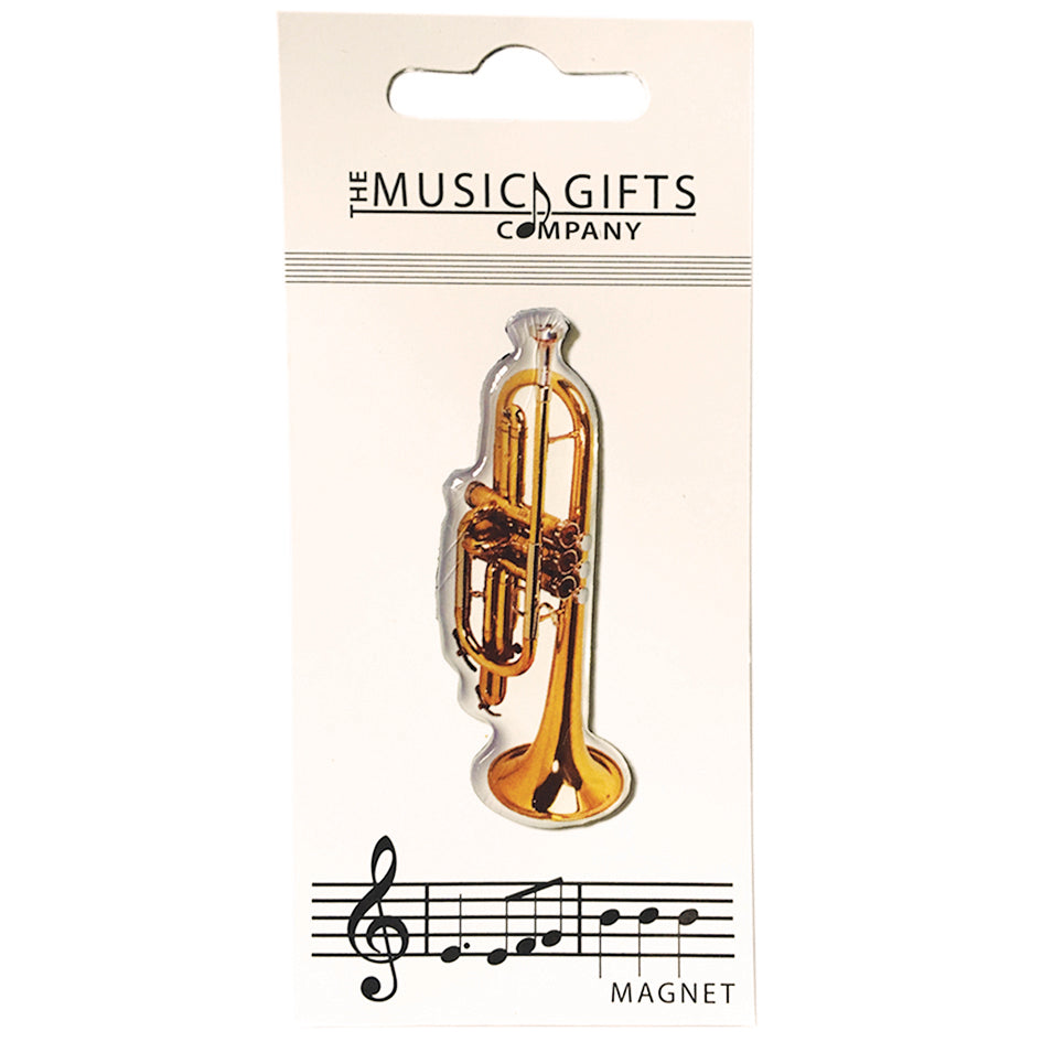 Music Gifts Fridge Magnet Trumpet