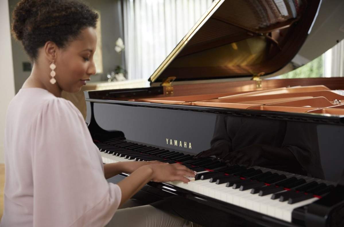 Yamaha GB1K Baby Grand Piano, Polished Ebony