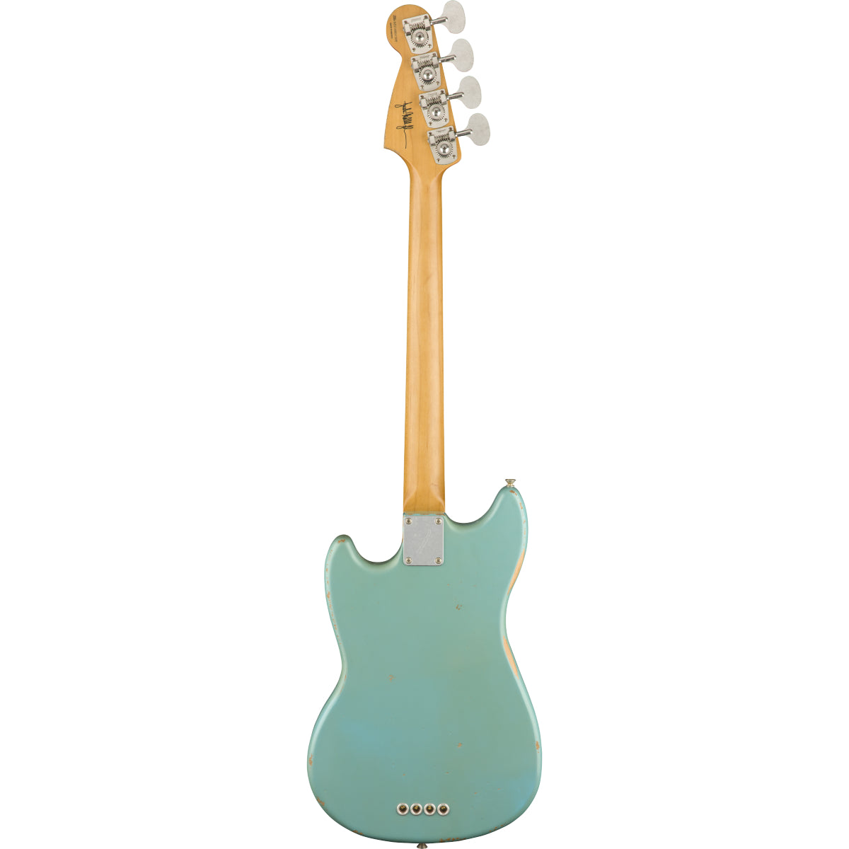 Fender JMJ Road Worn Mustang Bass, Rosewood Fingerboard, Faded Daphne Blue