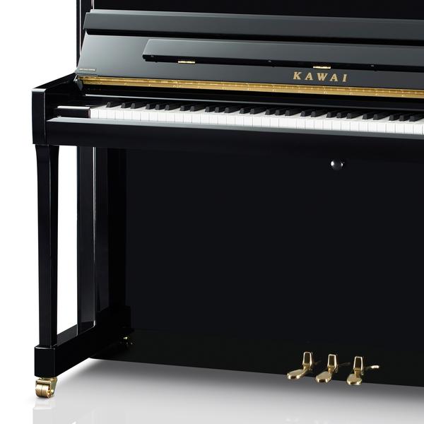 Kawai K300 Upright Piano, Polished Ebony, Display Model