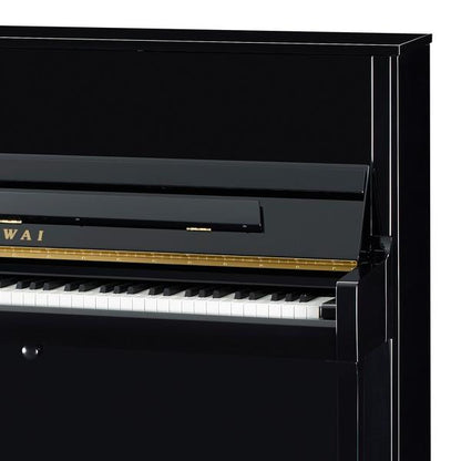 Kawai K300 Upright Piano, Polished Ebony, Display Model