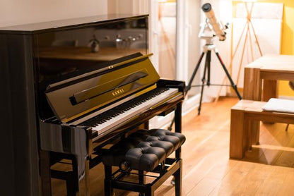 Kawai K300 Upright Piano, Polished Ebony, Display Model