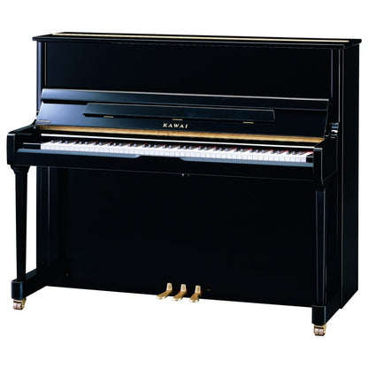 Kawai K300 Upright Piano, Polished Ebony, Display Model