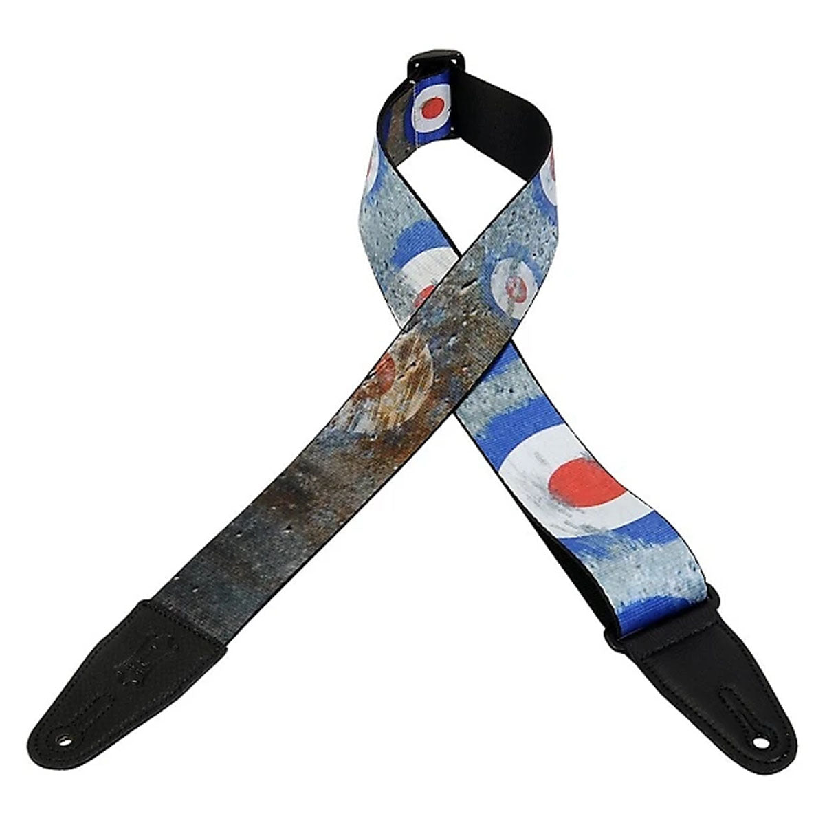 Levy's MPD2-005 Sublimation Polyester Strap Target Guitar Strap