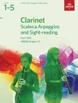 ABRSM Clarinet Scales and Arpeggios and Sight-Reading Pack Grades 1+5 from 2018