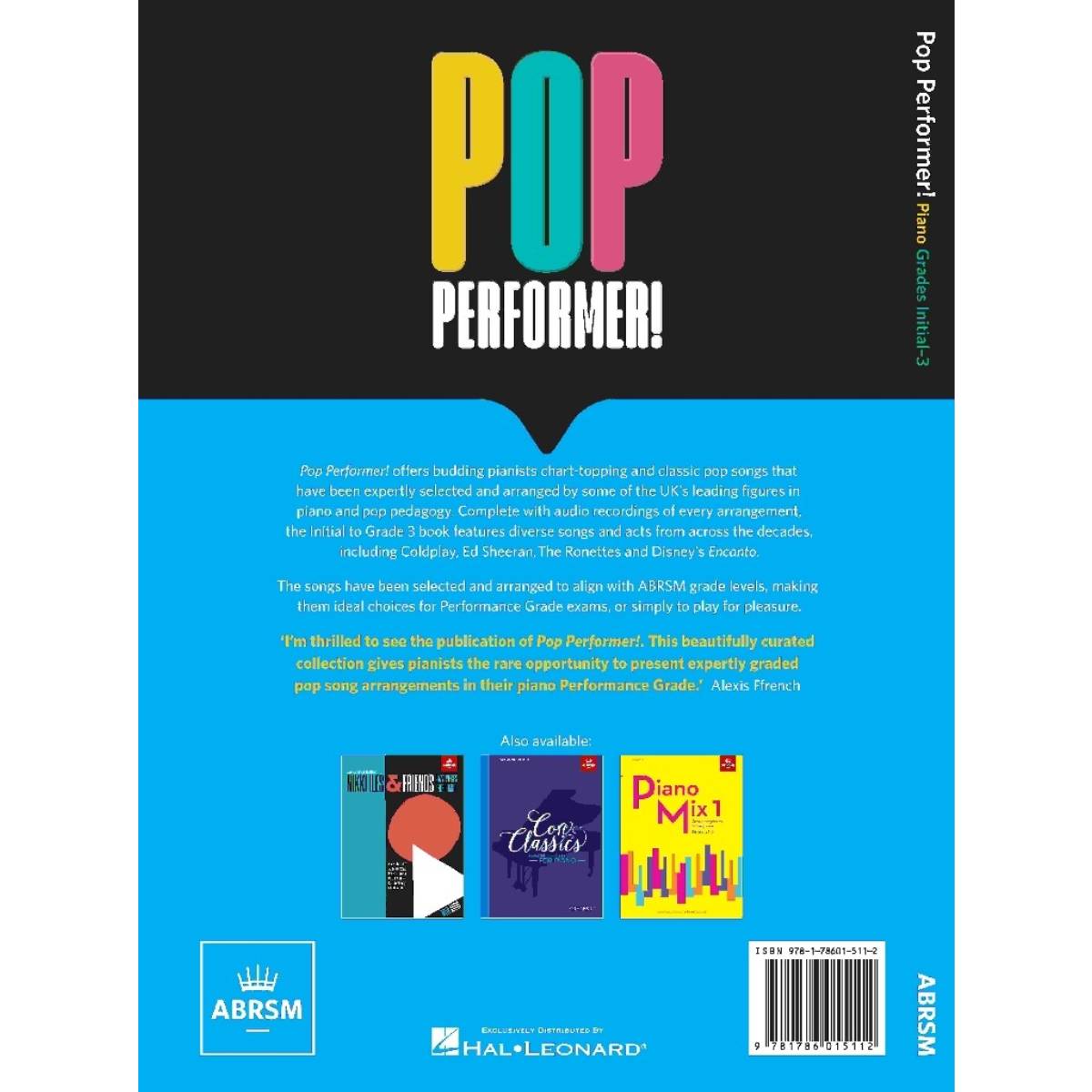 ABRSM Hal Leonard Pop Performer! Initial-Grade 3 (Book + Online Audio)