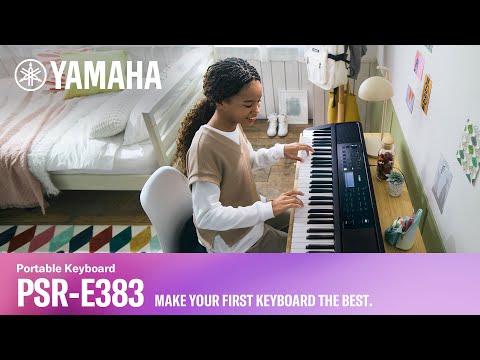 Yamaha PSRE383 Electronic Keyboard, 61 keys